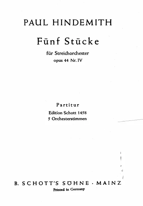 4. Fünf Stücke