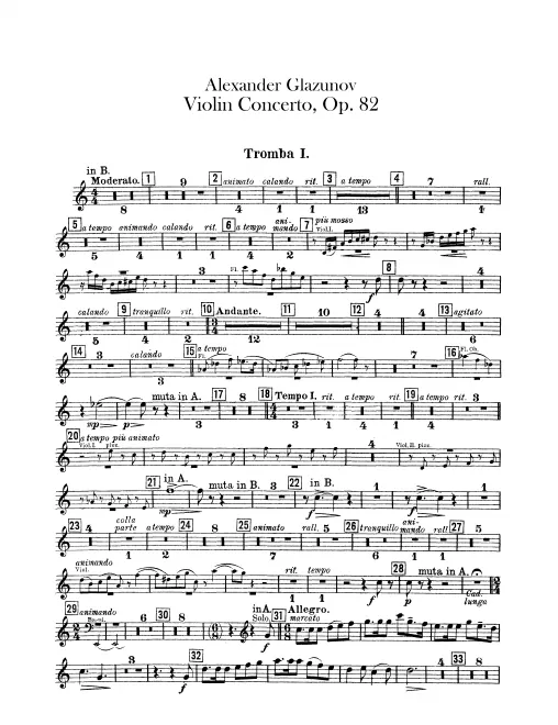 Trumpet 1, 2 (B♭/A)
