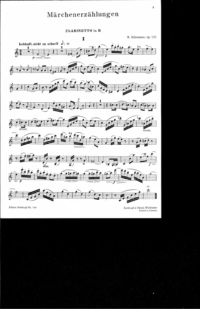 Clarinet in B