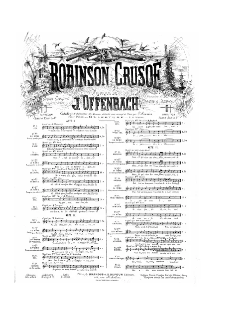 No.8, Chanson de Vendredi: "Tamayo, mon frère" (Act II, No.9)