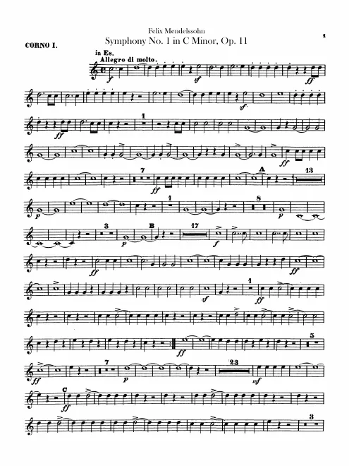 Horn 1, 2 (E♭/C)