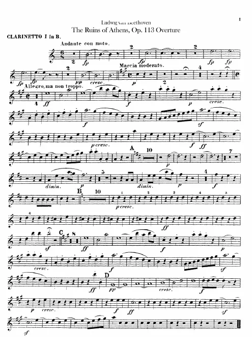 Clarinet 1, 2 (B♭)