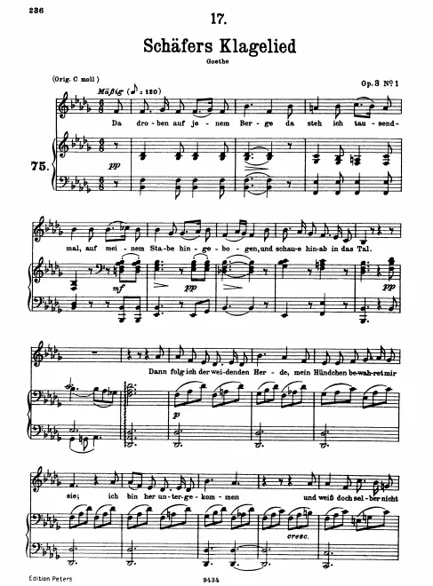 Complete Score (Medium/low voice, transposed to B♭ minor)