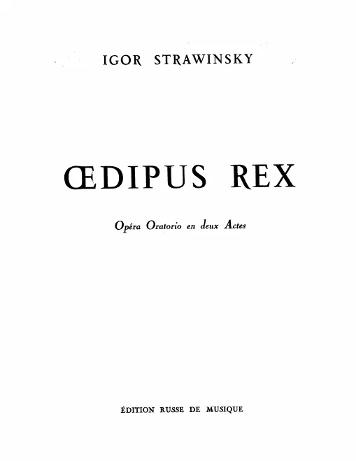 Vocal Score