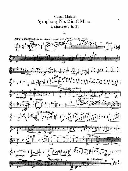 Clarinet 2 (B♭/A/C)
