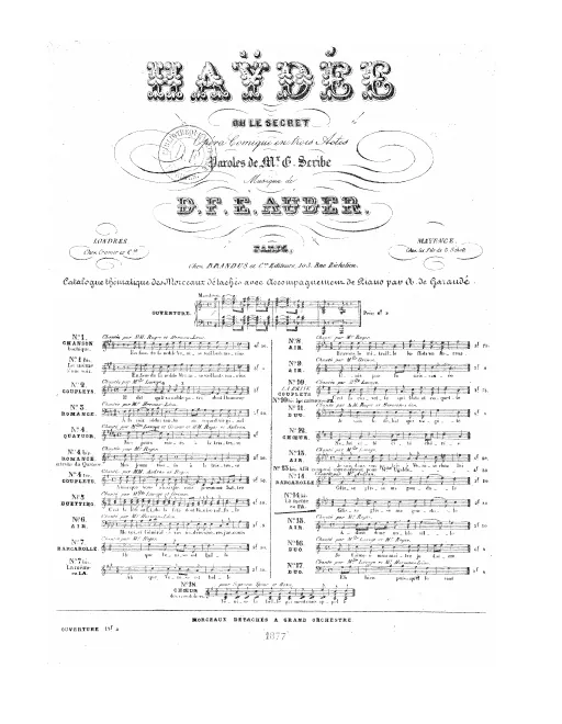 No.14 bis , Barcarolle: "Glisse, glisse ô ma gondole" (Act III, No.12)
