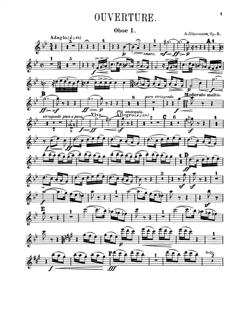 Oboe 1, 2