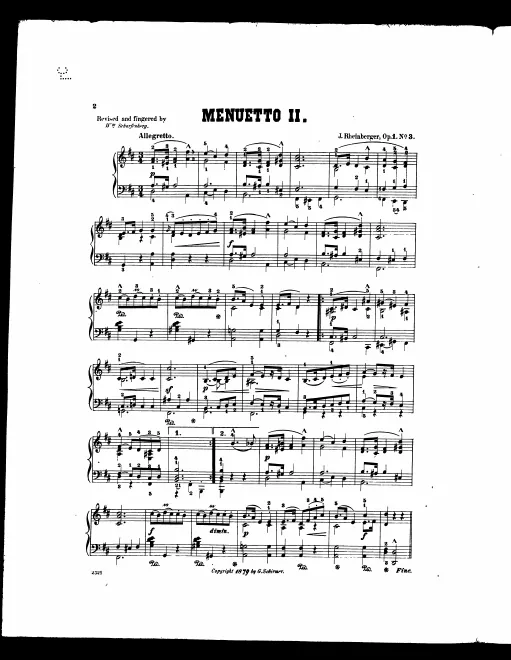 3. Menuetto II