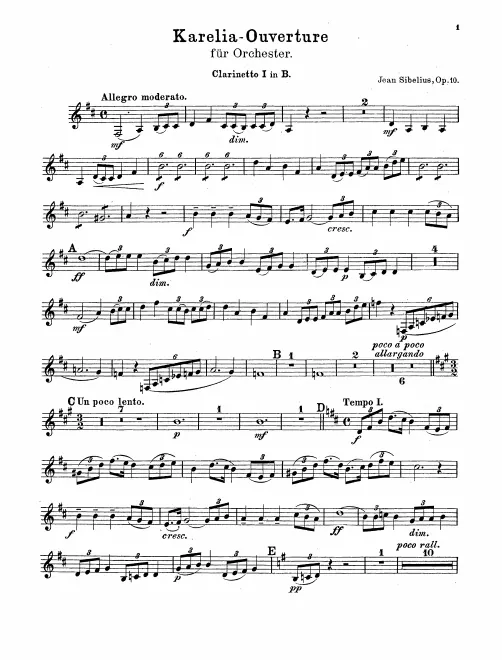 Clarinet 1, 2 (B)