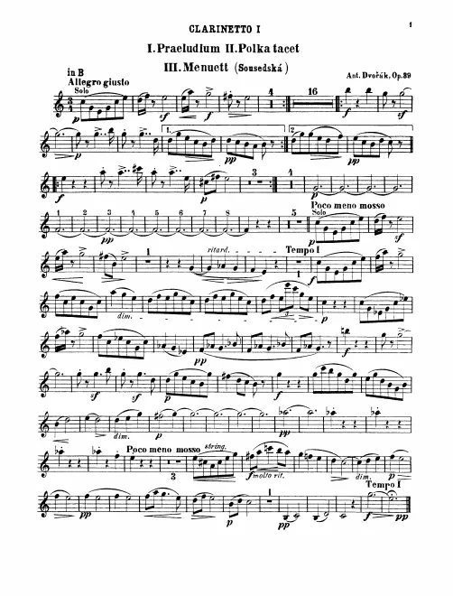 Clarinet 1, 2 (B♭/A)