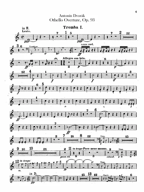 Trumpet 1, 2 (E, E♭)