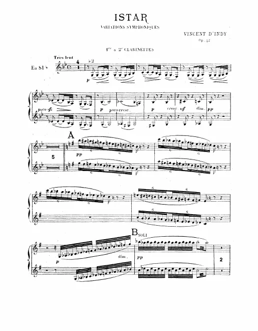 Clarinet 1/2, Bass Clarinet (B♭)