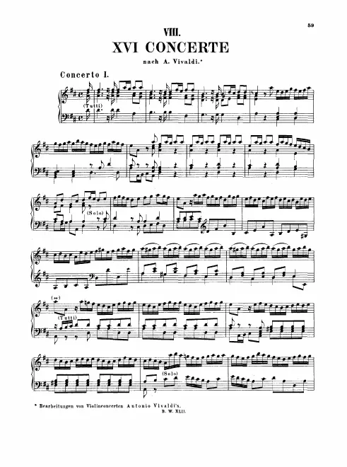 1. Concerto in , BWV 972