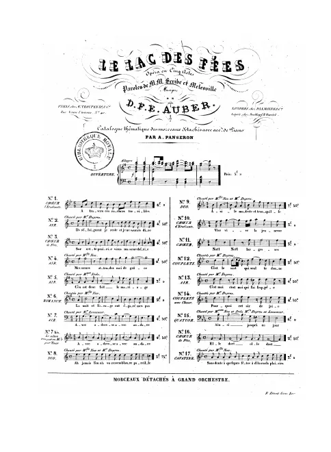 No.12, Couplets: "C'est le sort qui seul te donne" (Act III, No.13b)