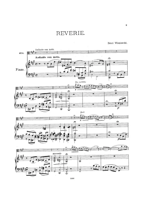 Piano Score and Viola Part