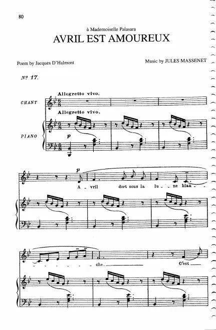 Complete Score (B Major: medium voice and piano)