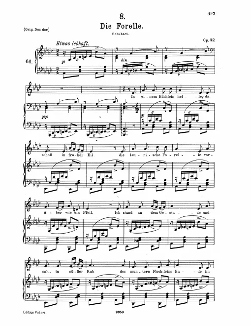 Complete Score (Very low voice, transposed to A♭ major)