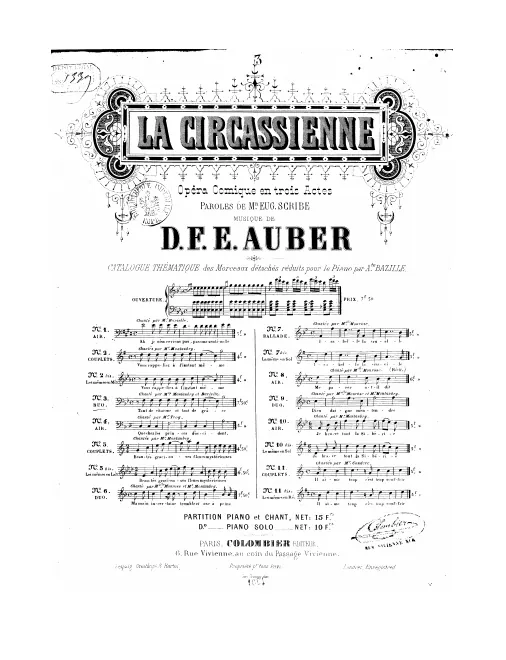 No.3, Duo: "Tant de charmes et tant de grâces" (Act I, No.6)