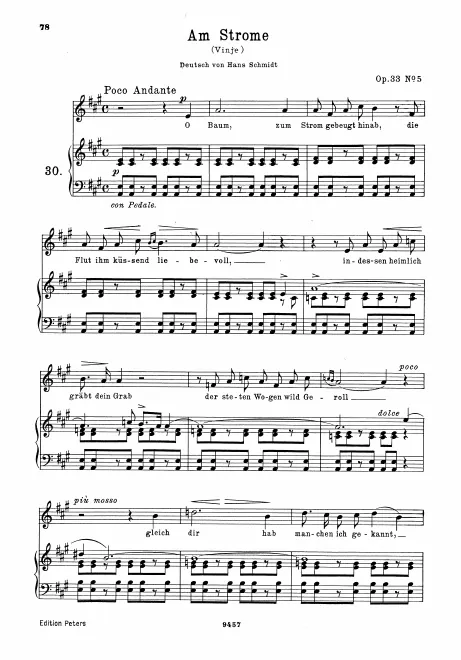 Complete Score (original / high voice, A major)