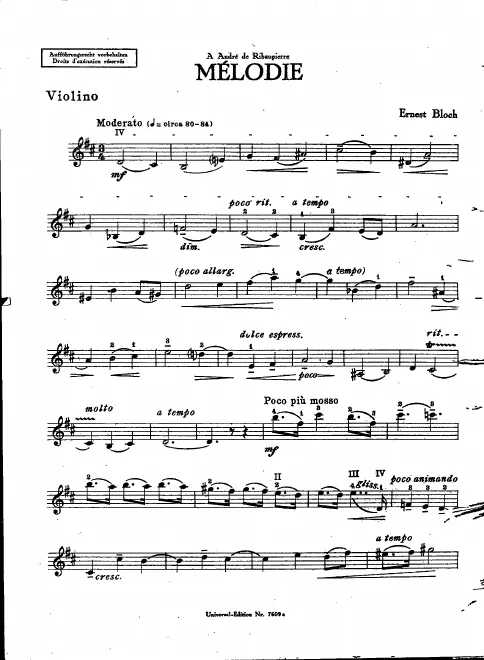 Violin part