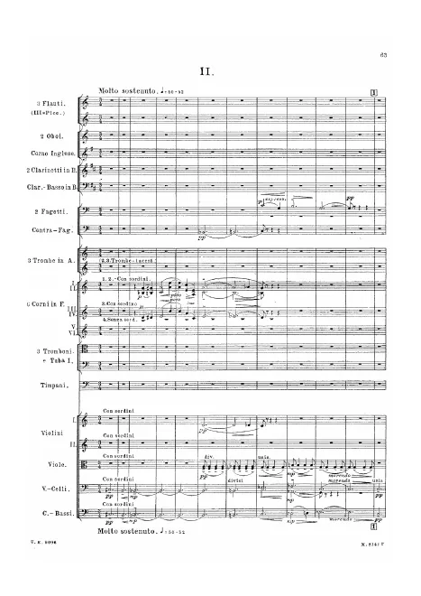 II. Molto sostenuto - Adagio serioso, ma espressivo