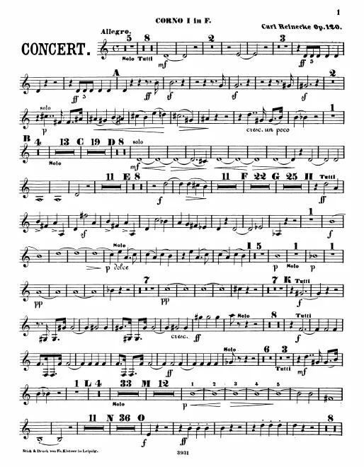 Horn 1, 2 (F)
