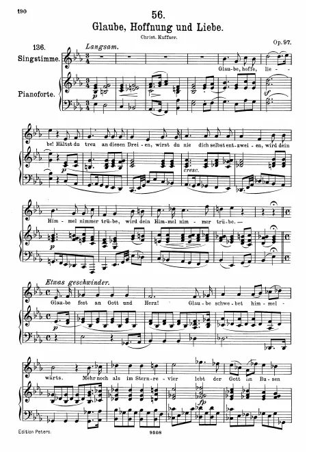 Complete Score (Original / High Voice, E♭ major)