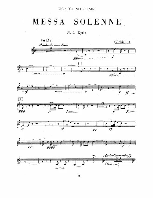 Horn 1 (C, F, E, D, E♭)
