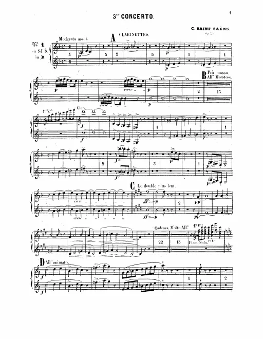 Clarinet 1/2 (B♭/A)