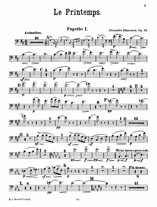 Bassoon 1, 2