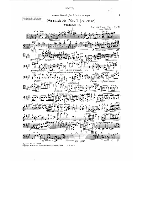 Cello part
