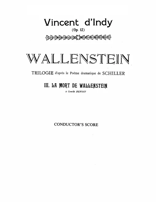III. La Mort de Wallenstein