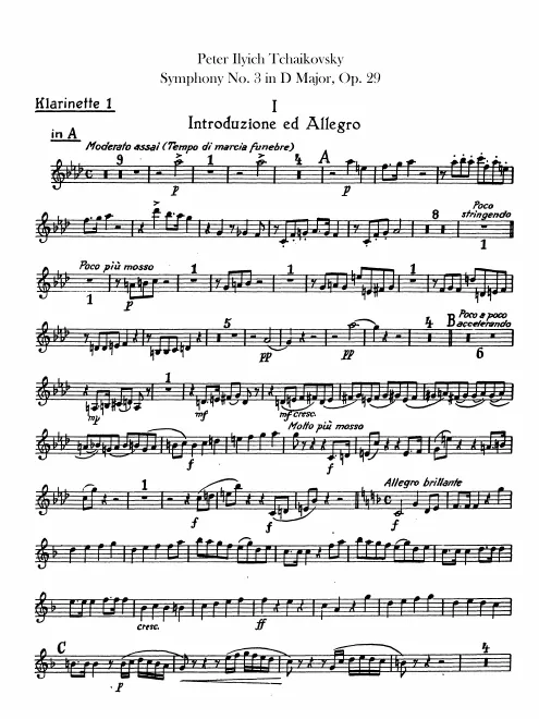 Clarinet 1 (A/B♭)