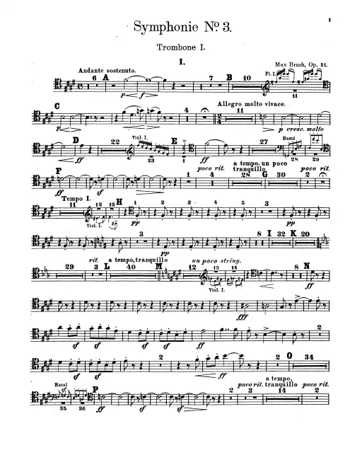 Trombone 1, 2, 3, Tuba