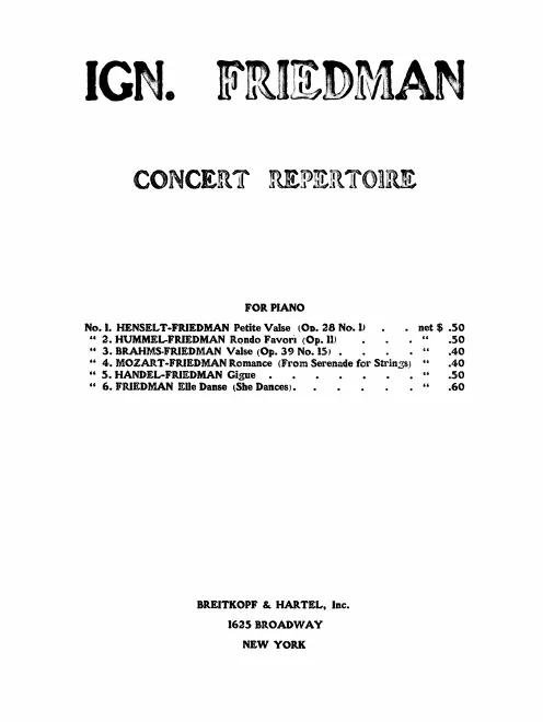1. Valse in F major