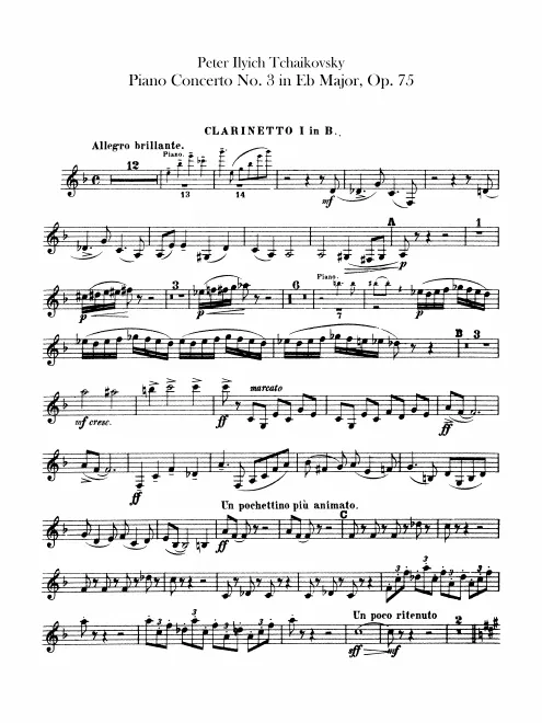 Clarinet 1, 2 (B♭)