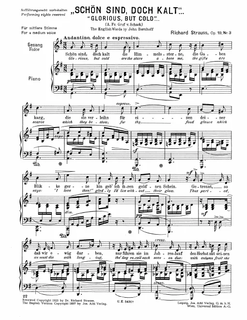 Complete Score (Medium Voice, transposed to G major)