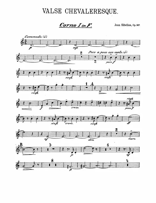 Horn 1, 2, 3, 4 (F)