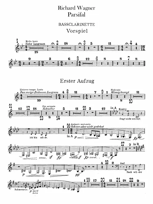 Bass Clarinet (B♭, A)