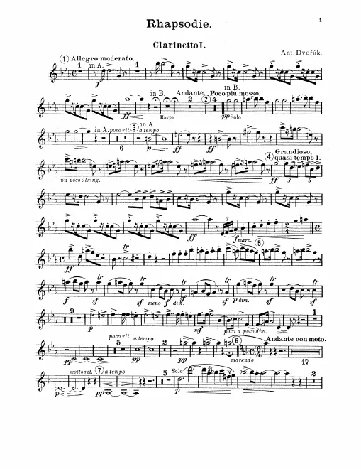 Clarinet 1, 2 (B♭/A)