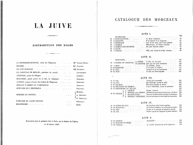 Title page, Contents, and Overture