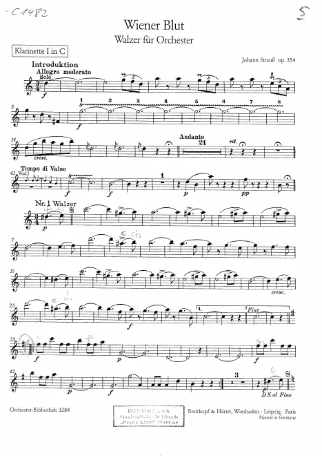 Clarinet 1, 2 (C)