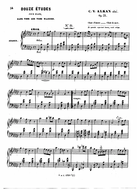 10. Chant d'amour-Chant de mort. Adagio (G♭ major)