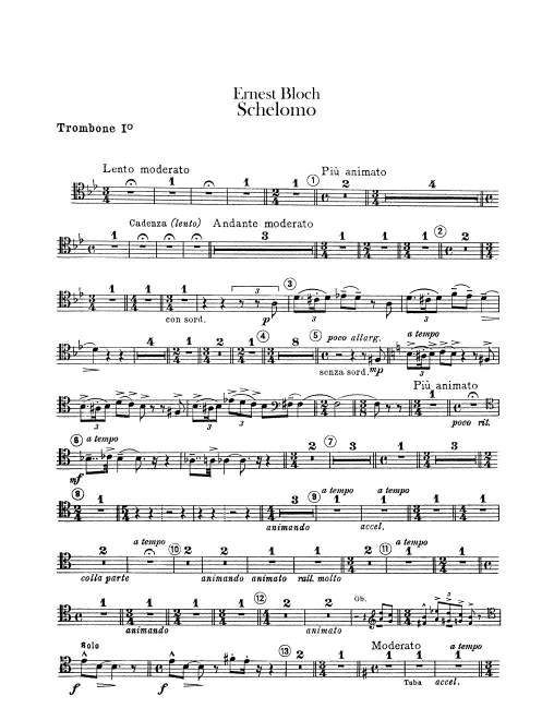 Trombone 1, 2, 3, Tuba