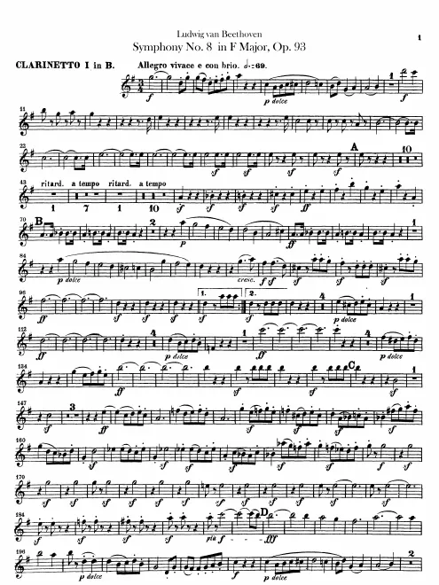 Clarinet 1, 2 (B♭)