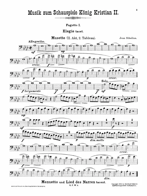 Bassoon 1, 2