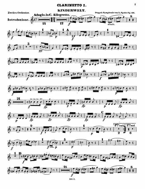 Clarinet 1, 2 (C/B♭)