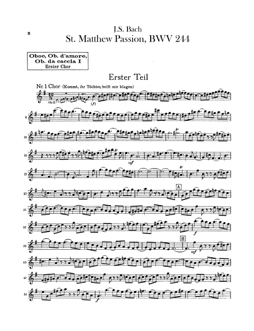 Oboe/Oboe d'amore/Oboe da caccia 1, 2