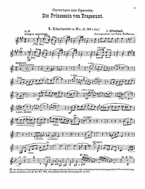 Clarinet 1, 2 (A/B)