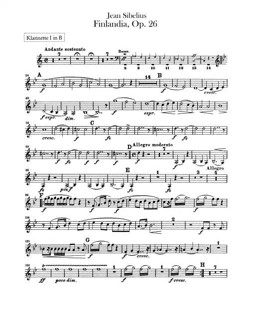 Clarinet 1, 2 (B)